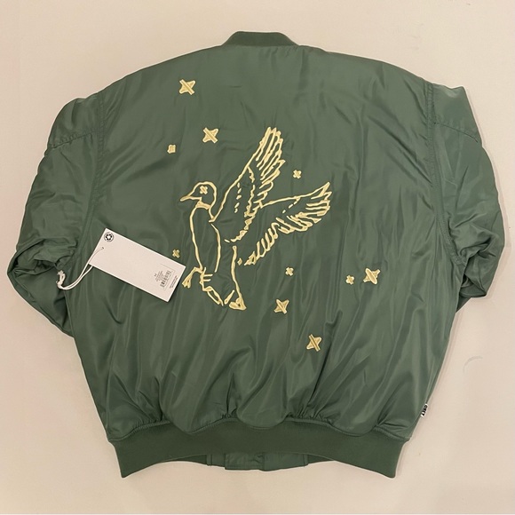 Obey Satin Bomber - size medium - new with tags - Picture 6 of 7